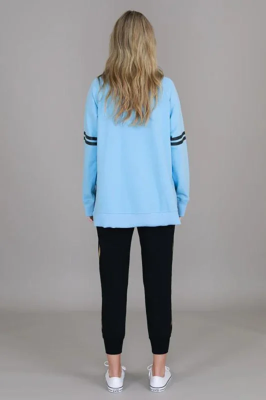 Leopard Star Sweatshirt - Iceberg