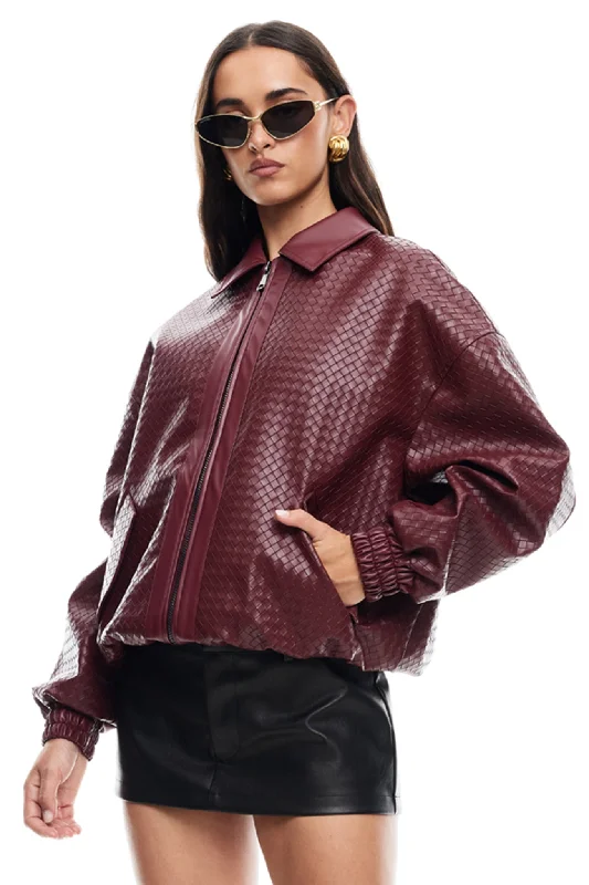 LIONESS Kenny Bomber Burgundy