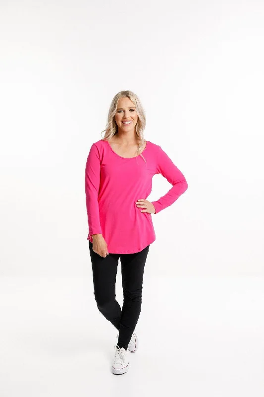 Long Sleeve Tee - Raspberry Pink