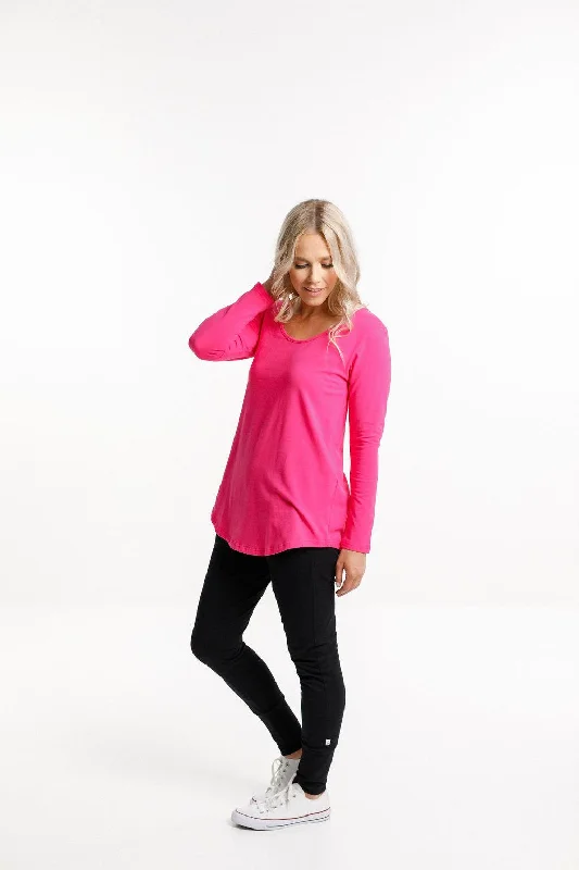 Long Sleeve Tee - Raspberry Pink