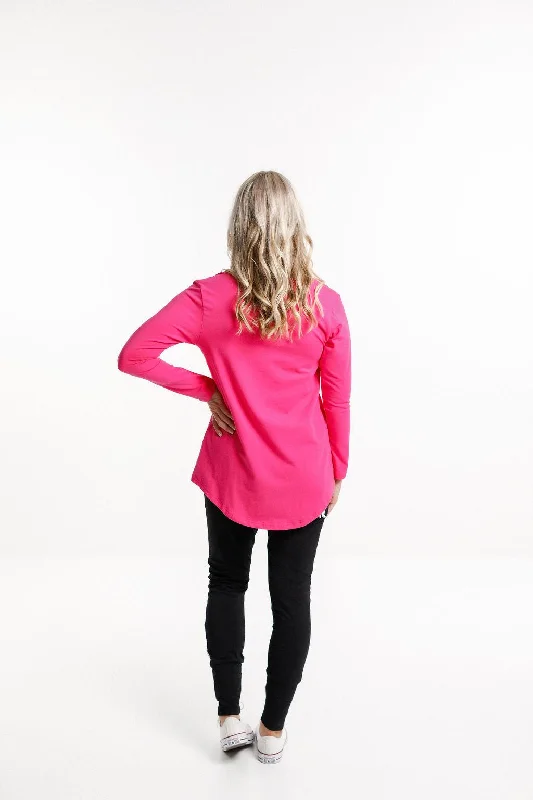 Long Sleeve Tee - Raspberry Pink