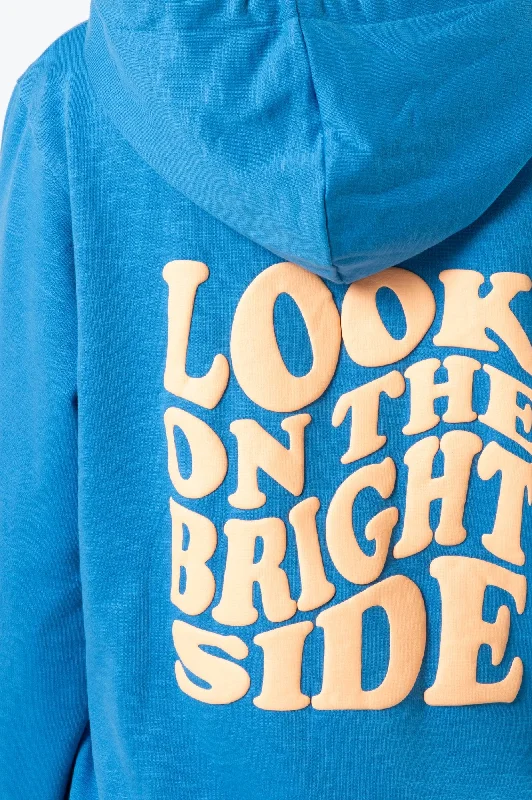 Look On The Bright Side Hoodie - Aqua