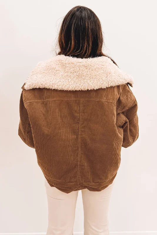 Maya Cord Utility Jacket Sand