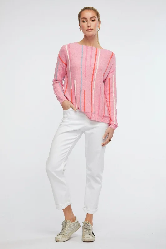 Ottoman Stripe Knitwear - Bubblegum