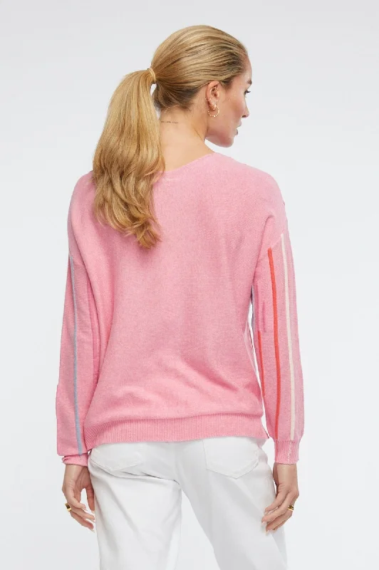 Ottoman Stripe Knitwear - Bubblegum