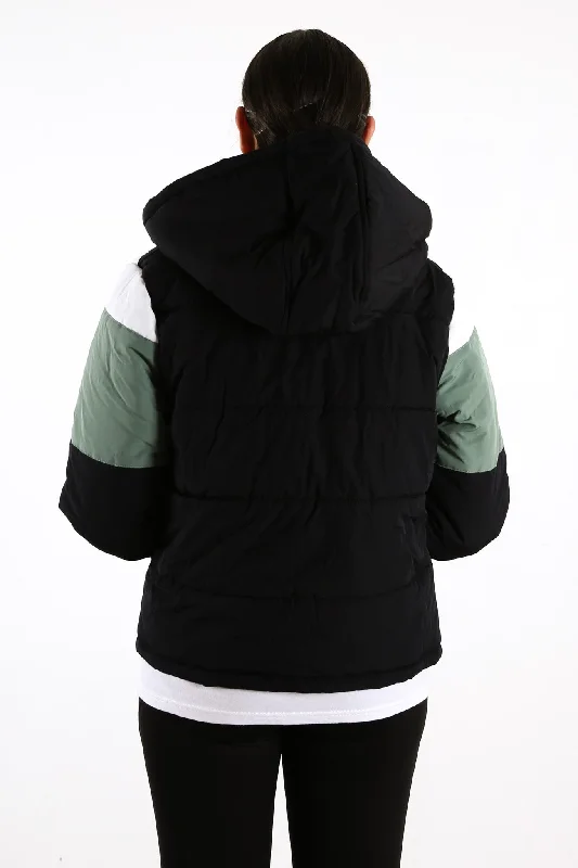 Phoenix Panel Puffer Black