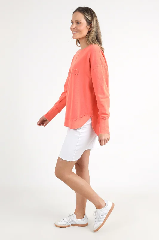 Simplified Sweatshirt - Neon Peach