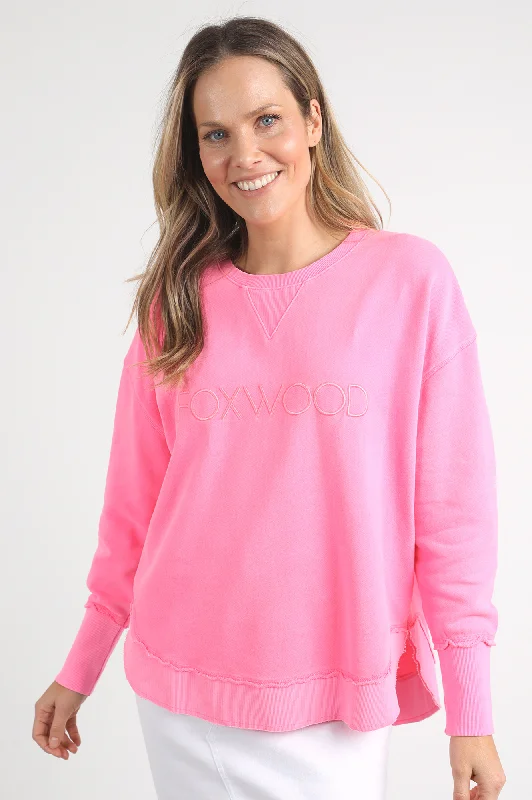 Simplified Sweatshirt - Neon Rose