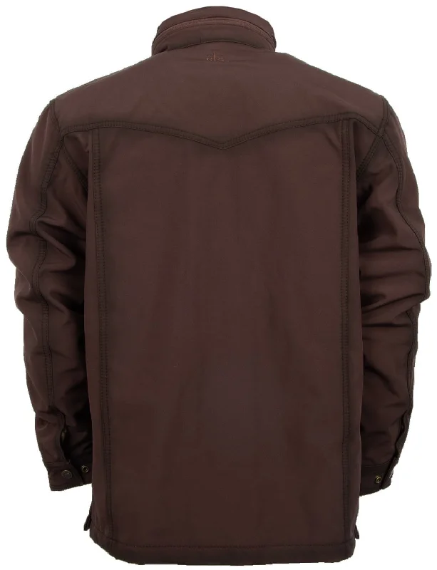 STS Ranchwear Womens Brazos II Enzyme Brown Polyester Softshell Jacket