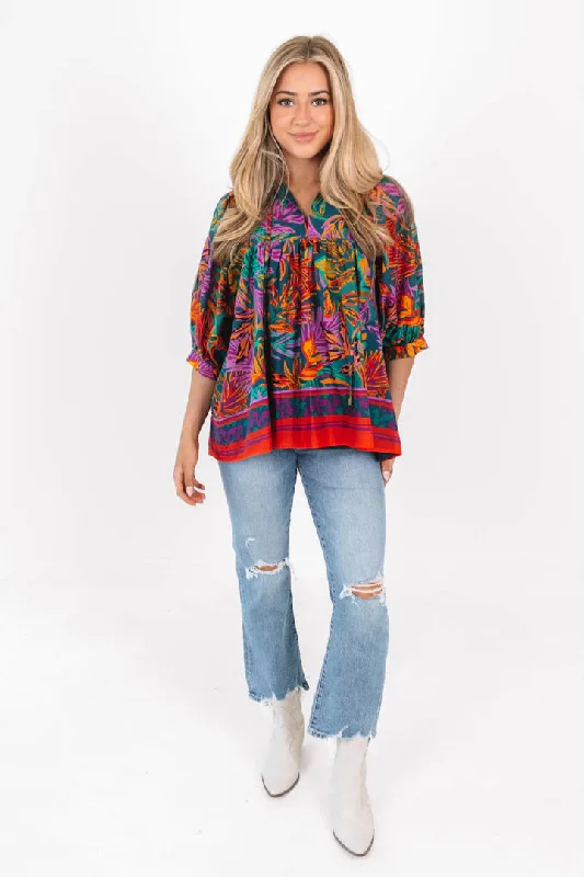 The Asher Puff Sleeve Tunic