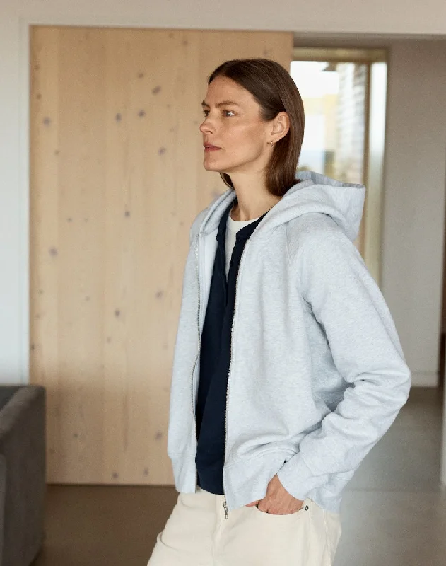 The ZIP HOODY Relaxed-fit - Ice Grey