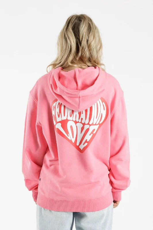 Touring Hoodie - Fed Love Coral