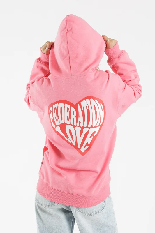 Touring Hoodie - Fed Love Coral