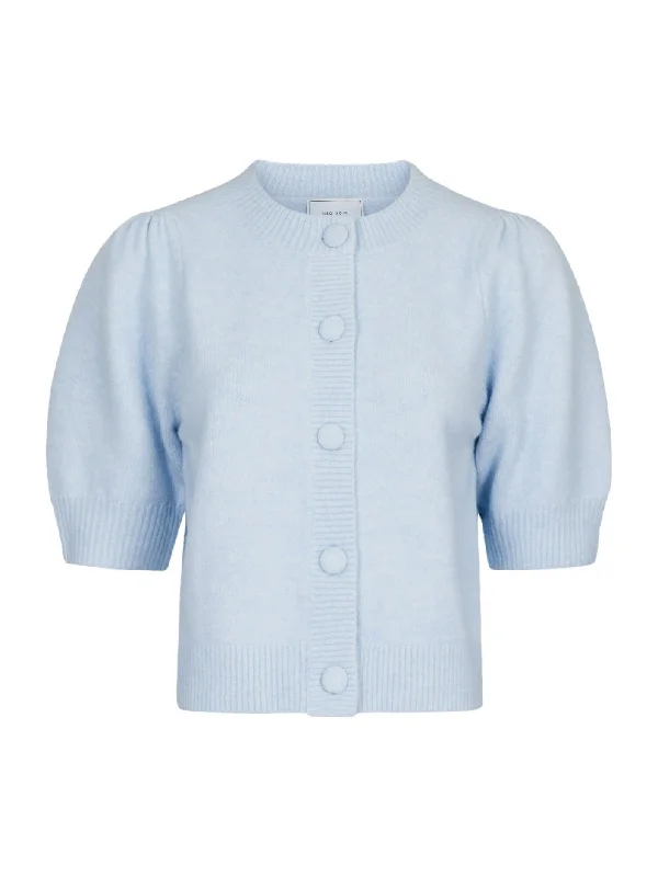 TRUDY KNIT CARDIGAN LIGHT BLUE