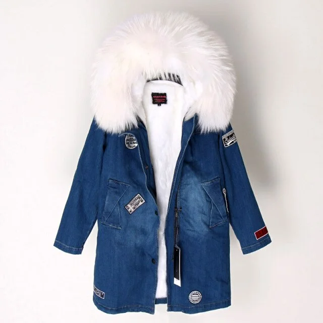 Denim Blue White / L