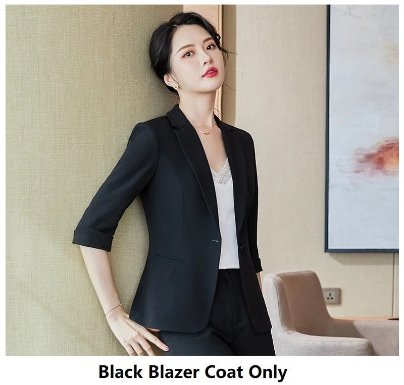 Women's Autumn Casual Summer Fashion Work Wear Half Sleeve Jackets