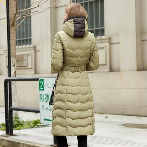 Women's Fashion Casual Outdoor Hooded Winter Thickened Long Coats