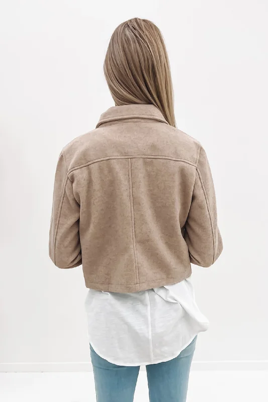 Zeina Crop Jacket Oatmeal