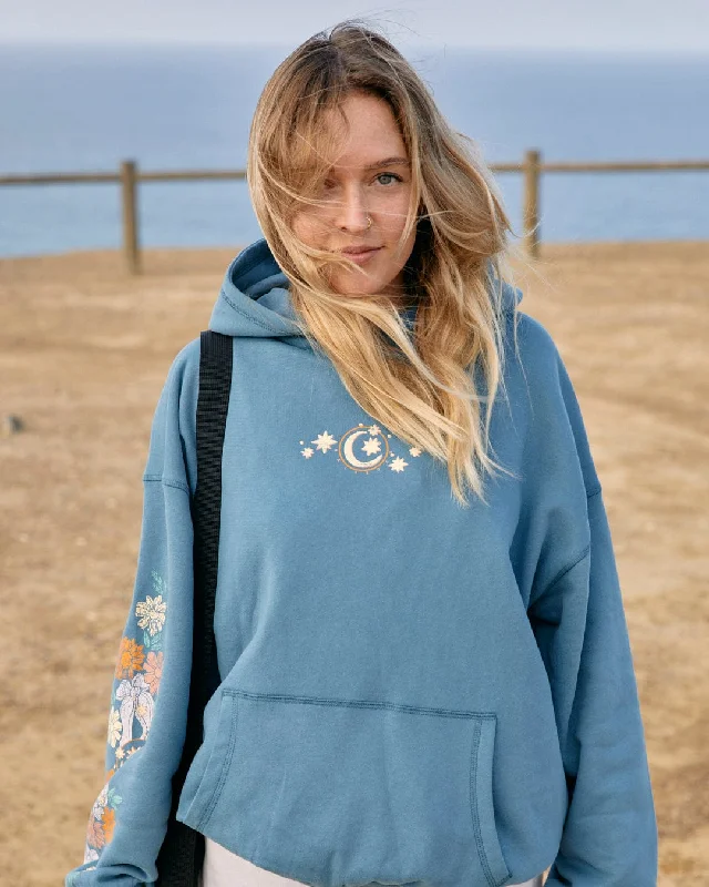 Better Days - Womens Pop Hoodie - Blue