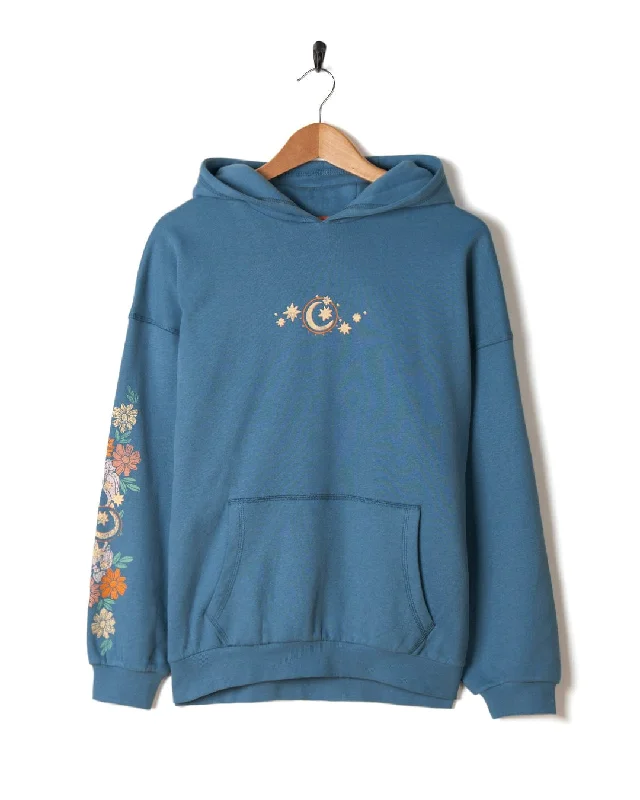 Better Days - Womens Pop Hoodie - Blue