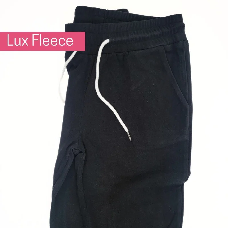 Lux Fleece Joggers in Black 31"" Inseam