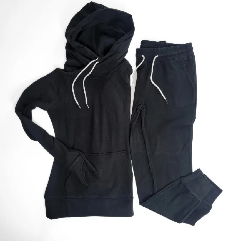 Lux Fleece Joggers in Black 31"" Inseam