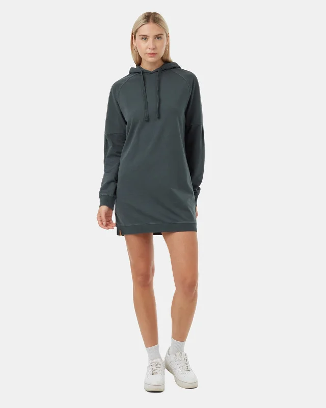 Oversized French Terry Hoodie Dress