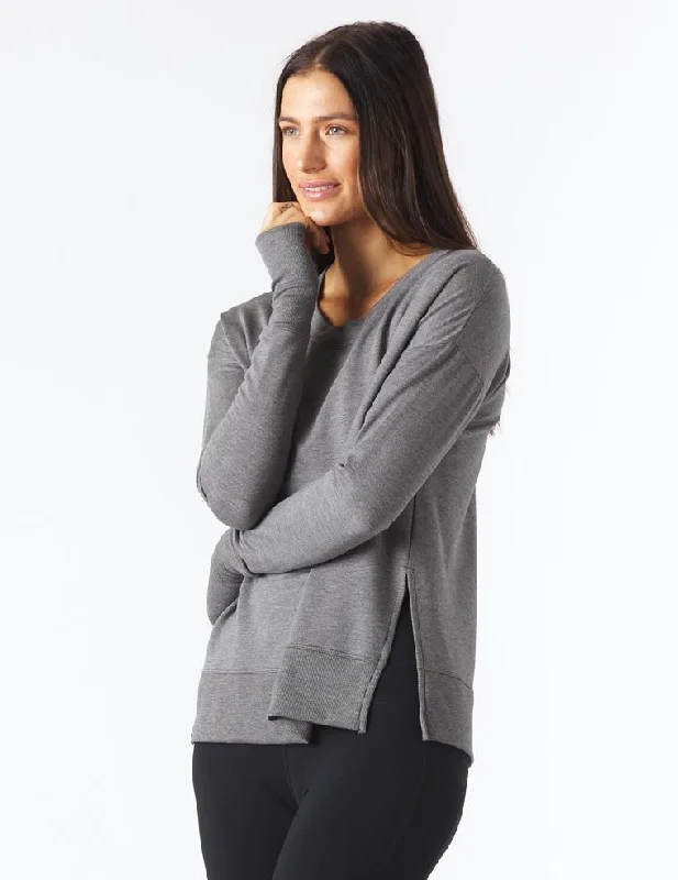 Lounge Long Sleeve: Charcoal Heather