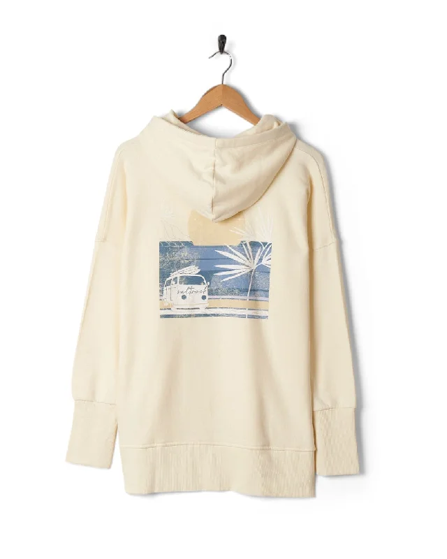 Poster - Womens Pop Hoodie - Cream