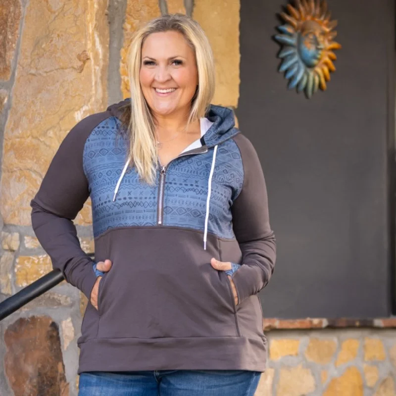 River Half Zip Women's Hoodie