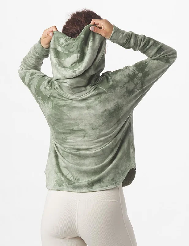 Rocky Hoodie: Moss Tie-Dye