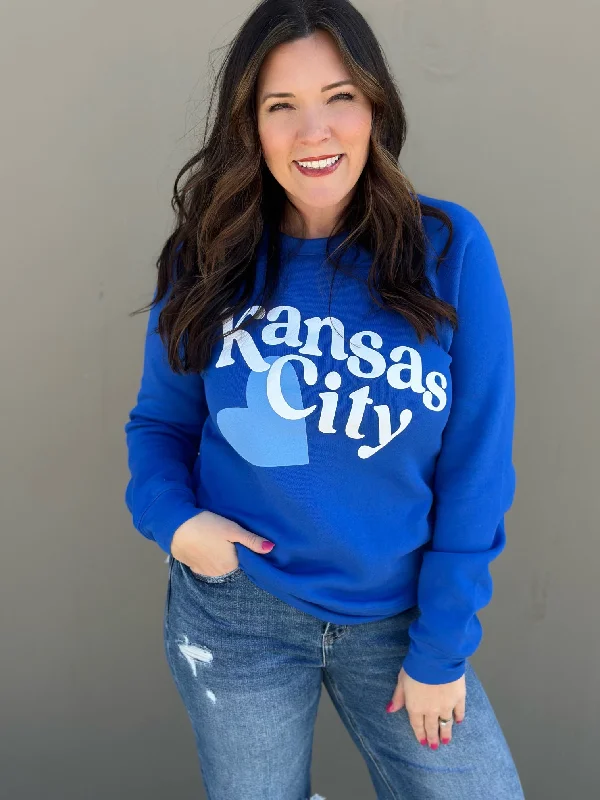 Royal Puff KC Heart Sweatshirt