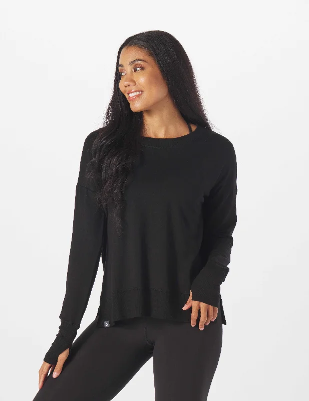 Lounge Long Sleeve: Black