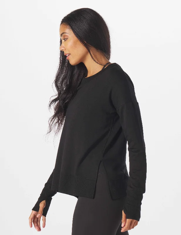 Lounge Long Sleeve: Black