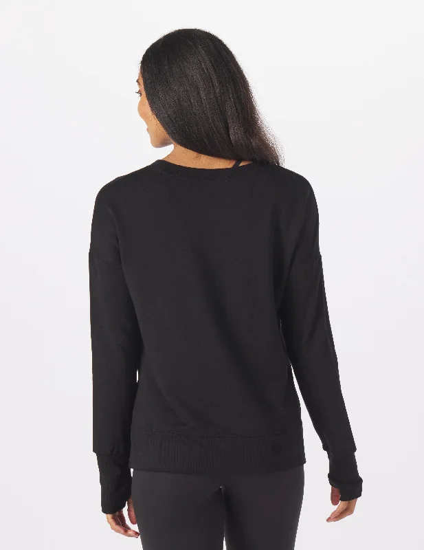 Lounge Long Sleeve: Black