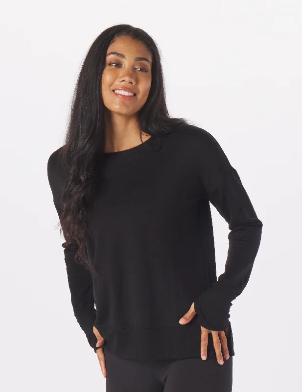 Lounge Long Sleeve: Black