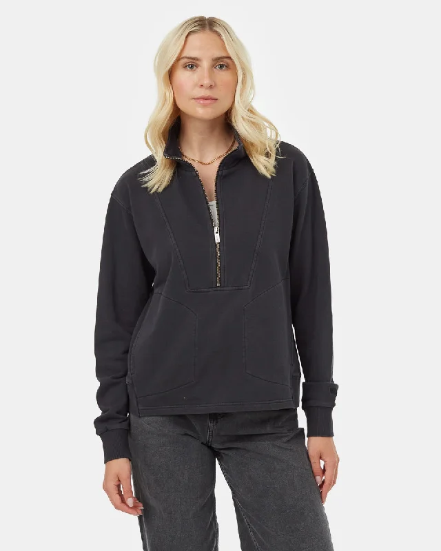 Organic Cotton French Terry Half Zip