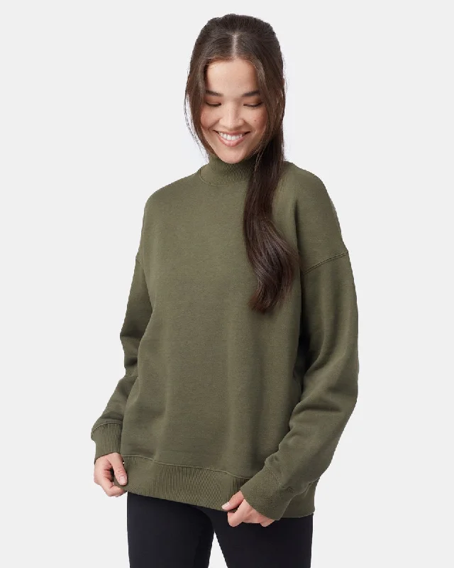 Oversized Mockneck Fleece